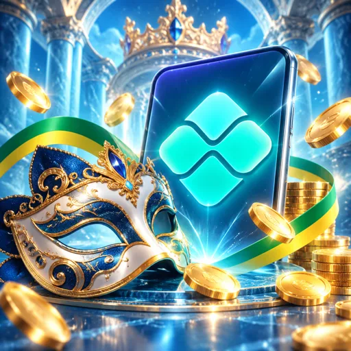 Celular com confirmação de pagamento por PIX na tela ao lado de cartões